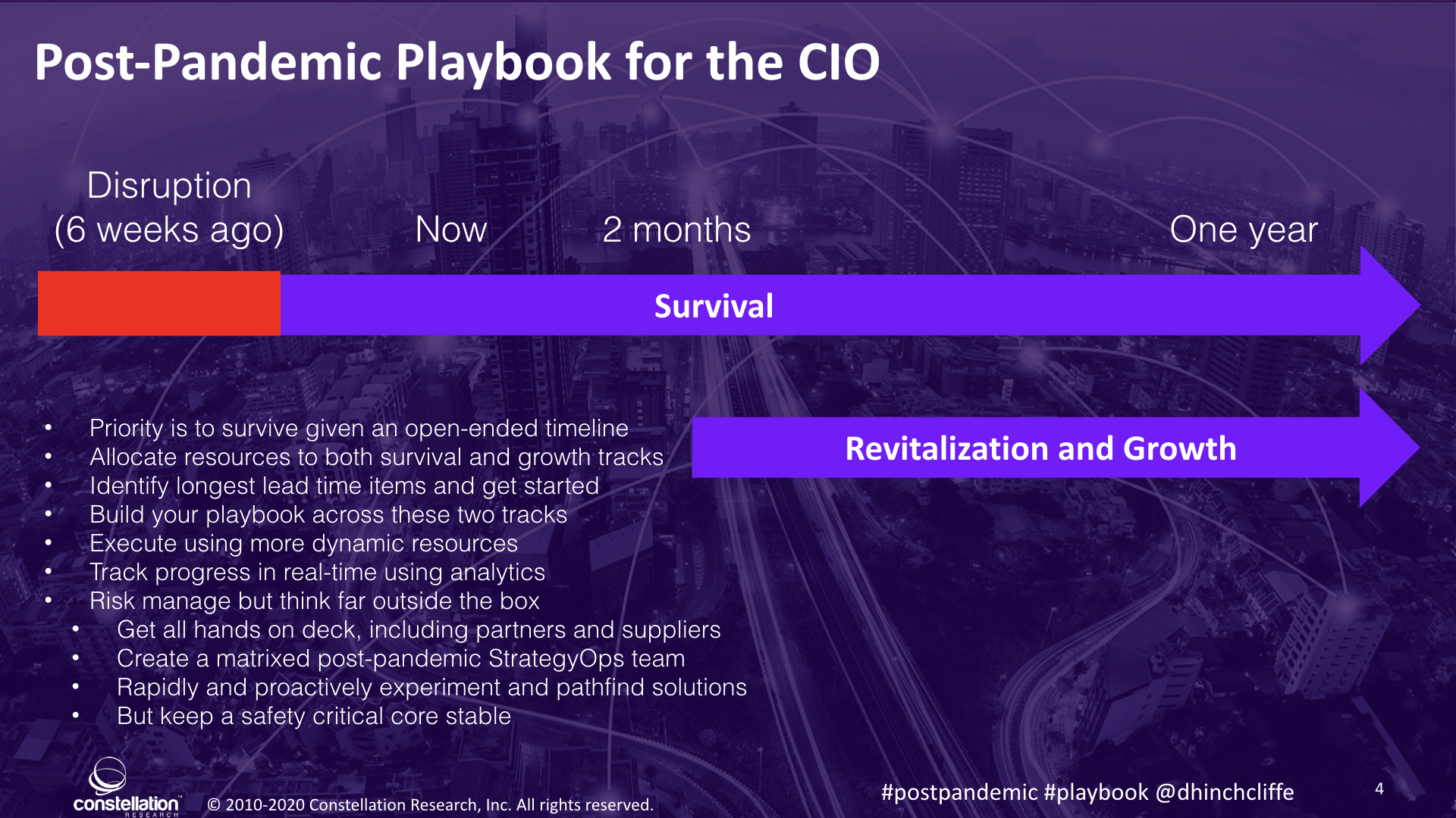 A Blueprint For A Post-Pandemic CIO Playbook | Constellation Research Inc.